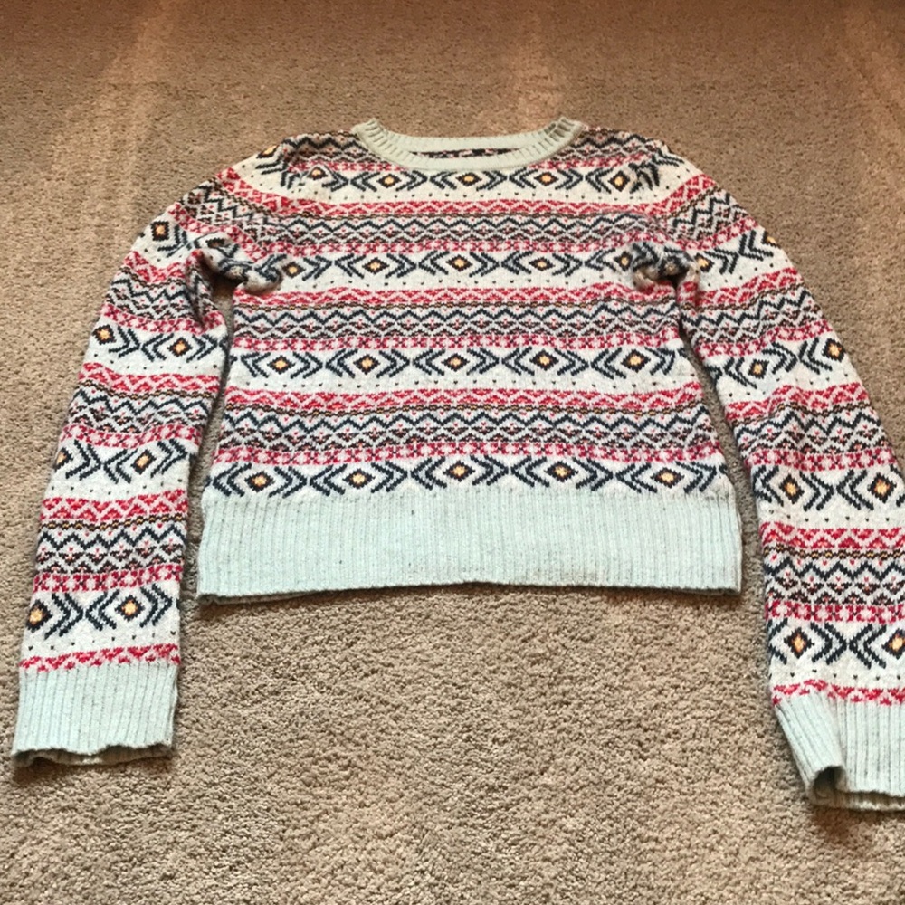 Blue Patterned Sweater